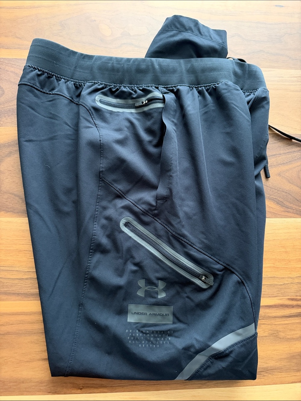 Under Armour Men’s Black Joggers with Grey Reflective Accents